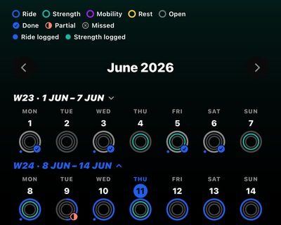 THRIVE training calendar for June