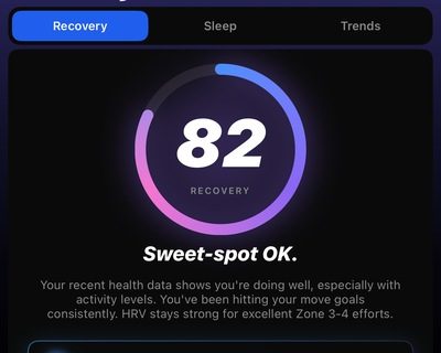 THRIVE recovery score of 82