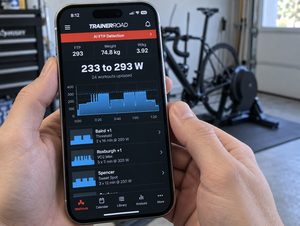 TrainerRoad AI FTP Detection on a phone